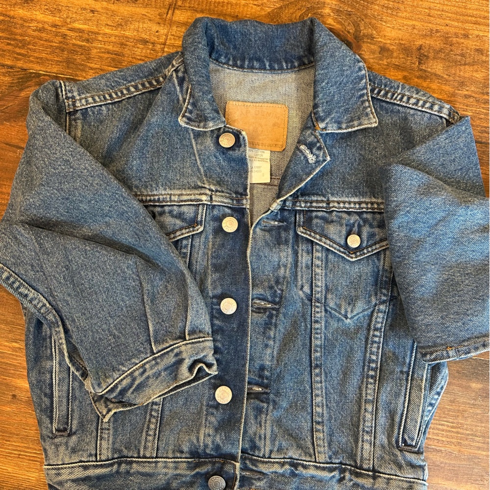 Gap Denim Kids Jacket with Silver Buttons